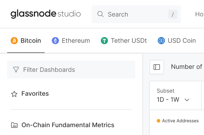 Glassnode Studio screenshot